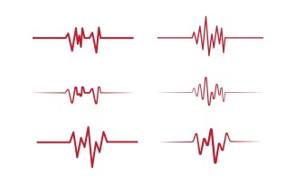 Red heartbeat line icon Pulse Rate Monitor. Vector illustration v.14