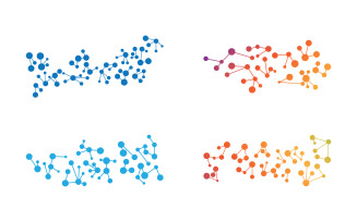Science Molecule icon Illustration design template v.1