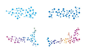 Science Molecule icon Illustration design template v.2