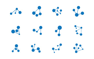 Science Molecule icon Illustration design template v.5