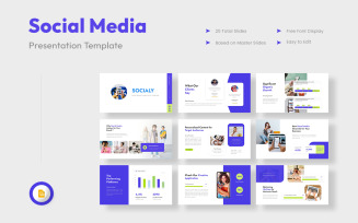 Socialy - Social Media Google Slides Presentation Template