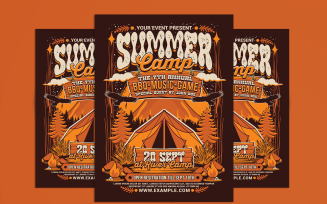 Summer Camp Flyer Poster Template