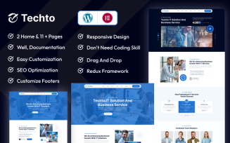 Techto - IT Solution & Technology Agency WordPress Theme
