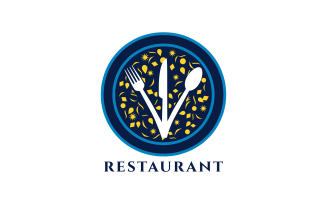 Unique Restaurant Logo Design Template