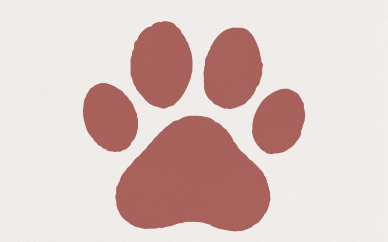 Brown Paw Print PNG, Digital Download for Pet Lovers, Animal Paw Clipart, Printable Shirt Design, Illustration