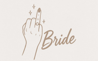 Bride Middle Finger PNG, Funny Bridal Shower Shirt, Bachelorette Digital Download, Bridal Party