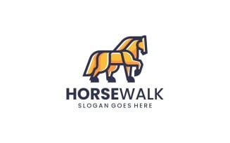 Mascot Horse Logo Design Template