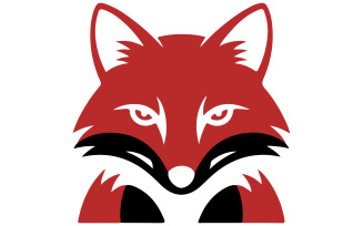 A logo design featuring a striking red fox