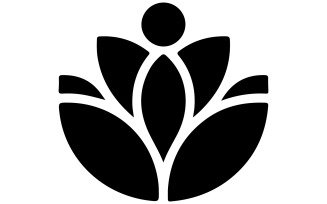 Abstract minimal creative Garden icon logo