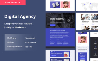 Digital Agency Email Template + RTL