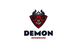 Esport Demon Logo Design Template