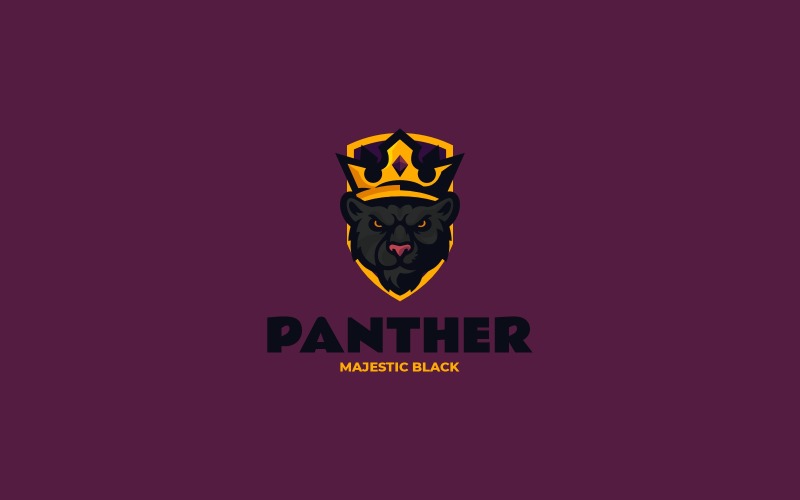 Esports Crown Panther King Logo Design Logo Template