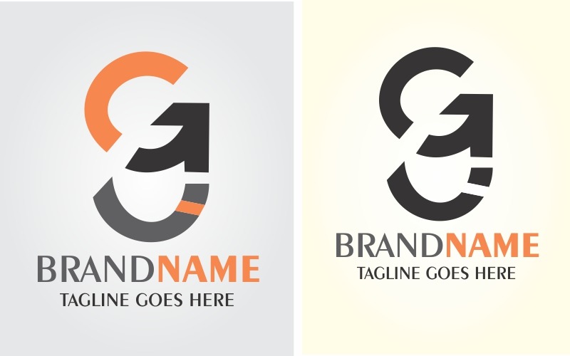 Letters GG Simple Monogram Logo Logo Template
