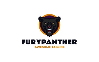 Mascot Panther Head Logo Design