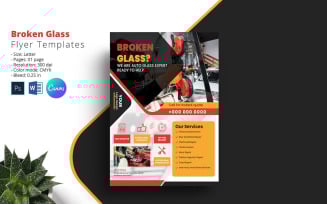 Auto Glass Service Flyer Template