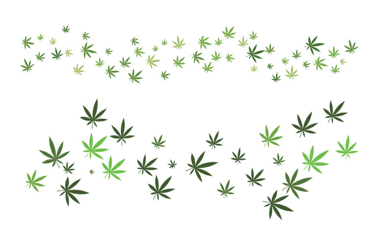Canabis marijuana sign illustration design template v.5 Illustration
