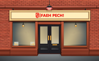 Store front mockup design | outside mockup