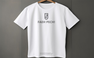 T-shirt mockup | Hanging white t-shirt mockup design