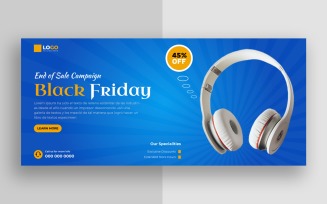 Black Friday Sale Social Media Cover Banner Template Ver-1