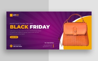 Black Friday Sale Social Media Cover Banner Template Ver-2