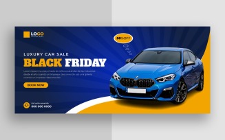 Black Friday Sale Social Media Cover Banner Template Ver-3