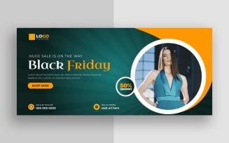 Black Friday Sale Social Media Cover Banner Template Ver-6