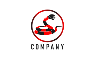 Creative Snake Logo Design Template