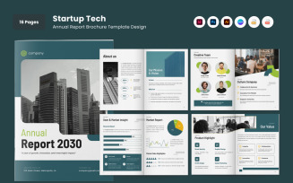Tech Business Annual Report Brochure