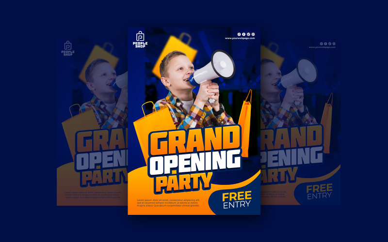 Grand Opening Party Social Media Template