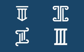 Pillar Logo Design for law firm V.15