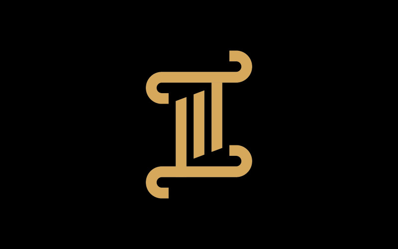 Pillar Logo Design for law firm V.3 Logo Template