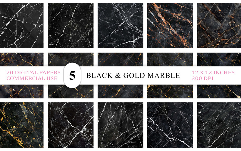 Black Marble Texture | Black & Gold Marble | Midnight Marble | Dramatic Black Marble Backgrounds