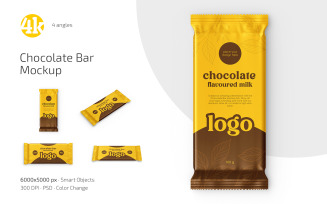 Chocolate Bar Mockup PSD Template
