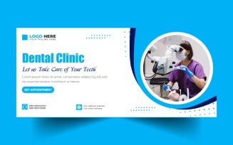 Dental Care Social Media Cover Banner Template Ver-1