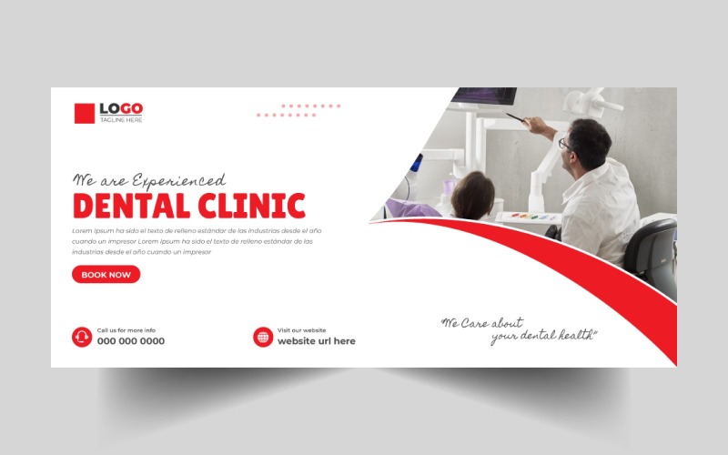 Dental Care Social Media Cover Banner Template Ver-5