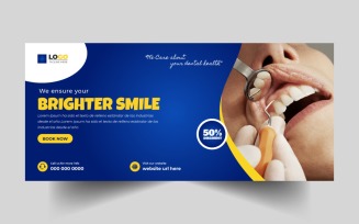Dental Care Social Media Cover Banner Template Ver-6