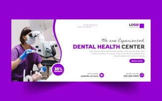 Dental Care Social Media Cover Banner Template Ver-7