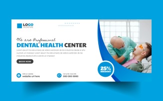 Dental Care Social Media Cover Banner Template Ver-9