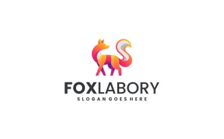 Gradient Modern Fox Logo Design