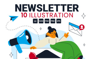 10 Email Newsletter Illustration