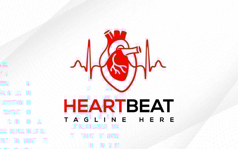 Medical Heart Beat Logo Design Heart Cardio Logo heart center specialist doctor cardio surgery logo Logo Template