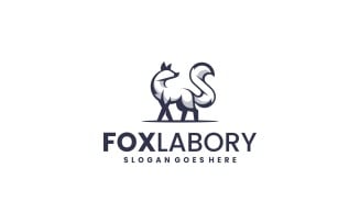 Monochrome Fox Logo Design