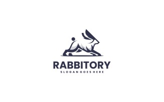 Monoline Rabbit Logo Design