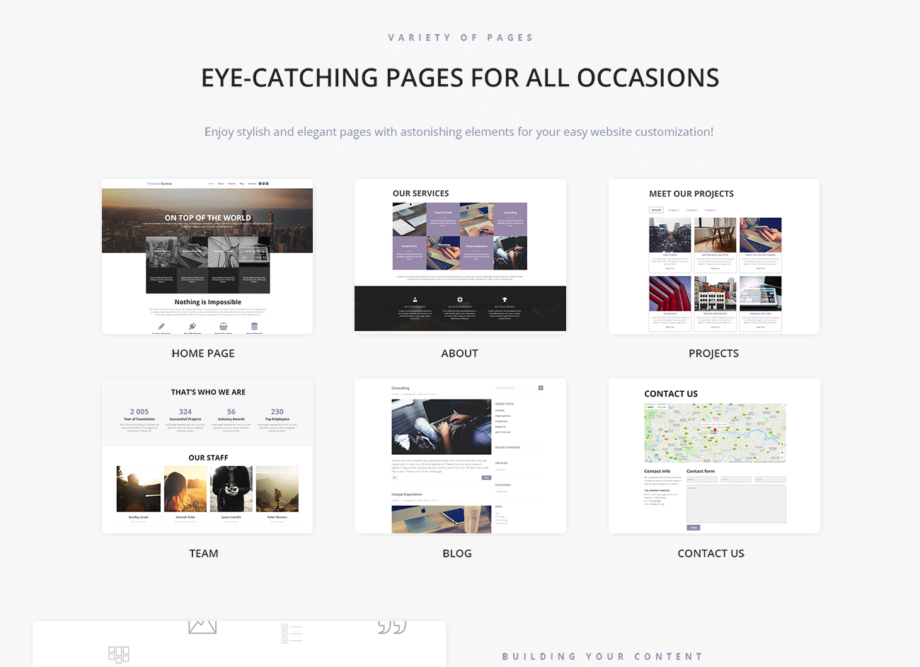 финансы многоцелевая современная тема wordpress elementor