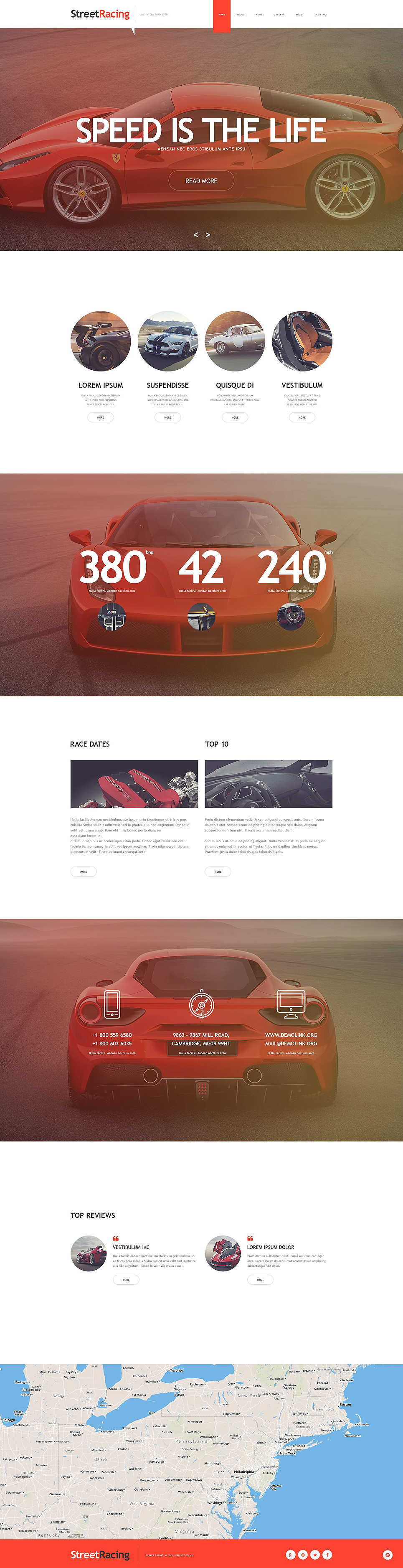 Car Racing Muse Template New Screenshots BIG