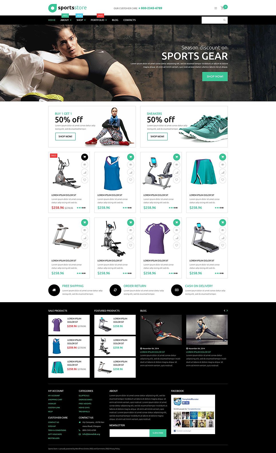 Fitness Store WooCommerce Theme New Screenshots BIG