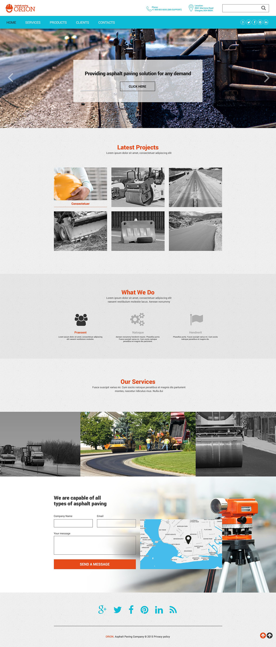 Industrial Sites Website Template New Screenshots BIG