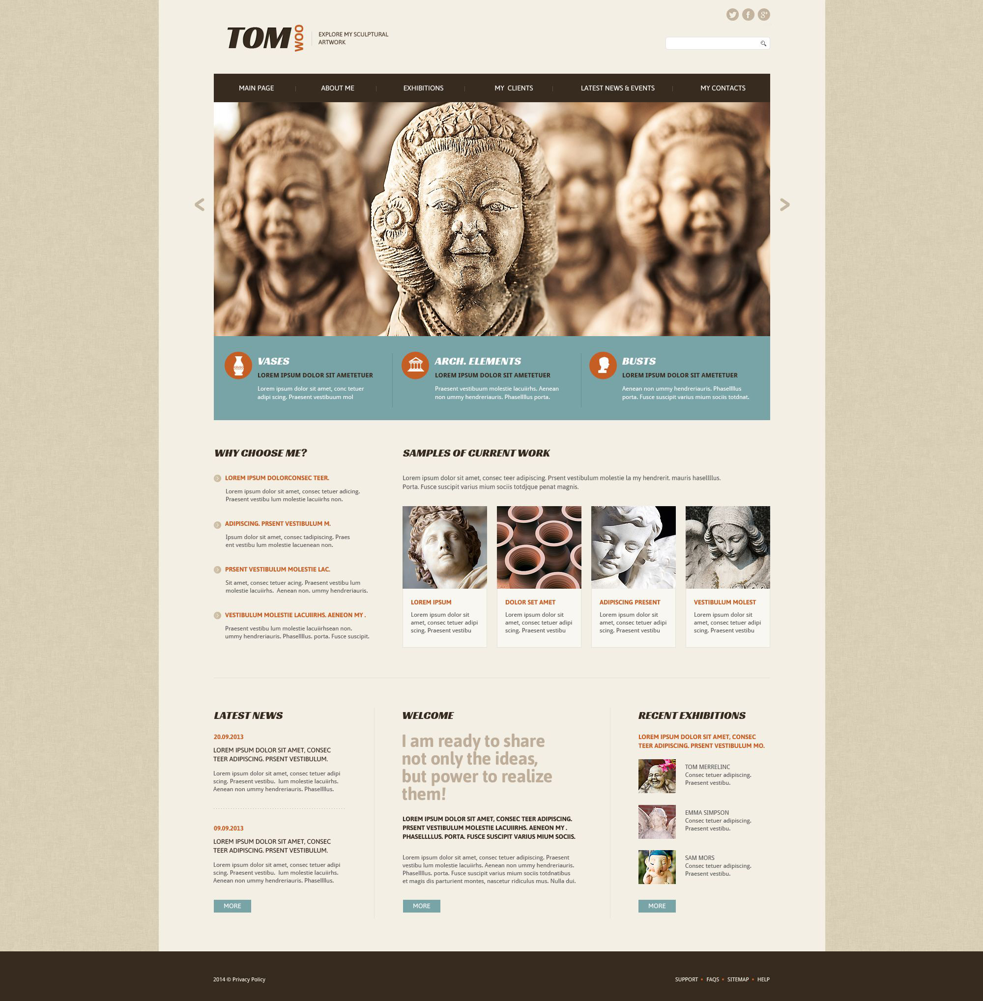 Responsive Tom Woo Web Sitesi #53473 - Ekran resmi