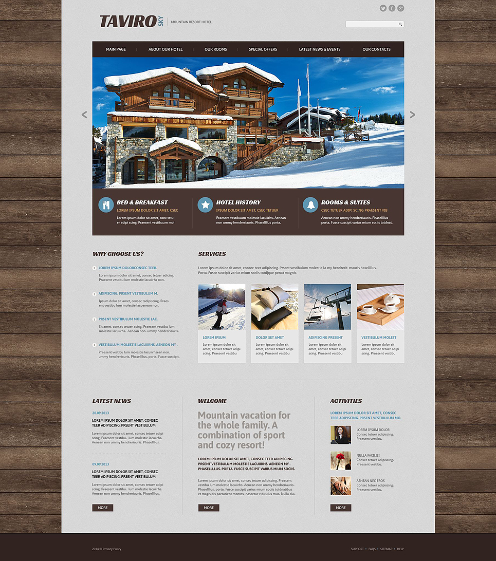 Taviro Sky Website Template New Screenshots BIG