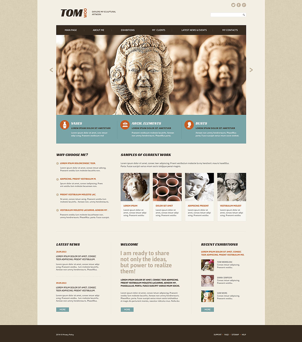 Tom Woo Website Template New Screenshots BIG